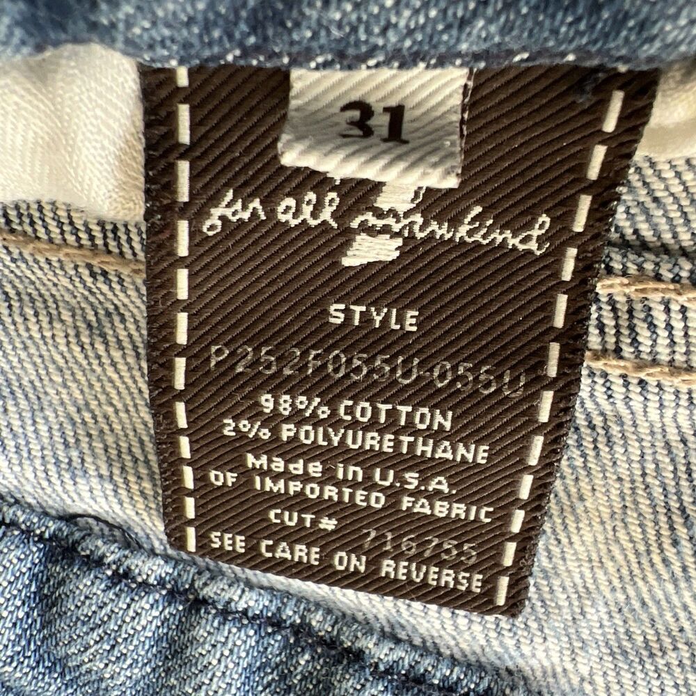 7 for all Mankind Modern Straight Faded Leg Stretch Cotton Polyurethane Jeans 31 - Picture 7 of 7